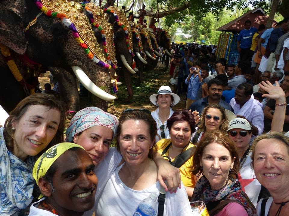 A small Ashtangam group sharing the Kerala journey